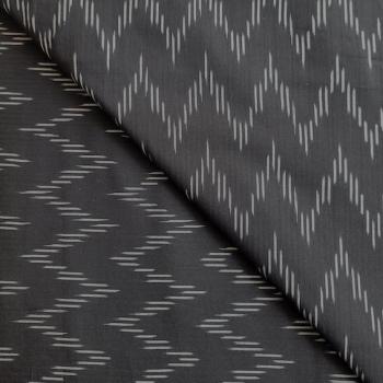 Ikat Stoff aus Indien – BLACK ZIGZAG